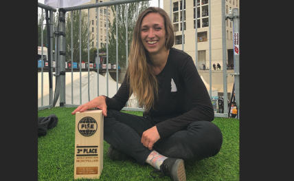 Félicitations à Manon, promo 2015, 3e au FISE Montpellier en roller freestyle